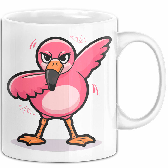 Dabender Flamingo Tasse Geschenk Lustige Geschenkidee Spruch Weiß Trendation