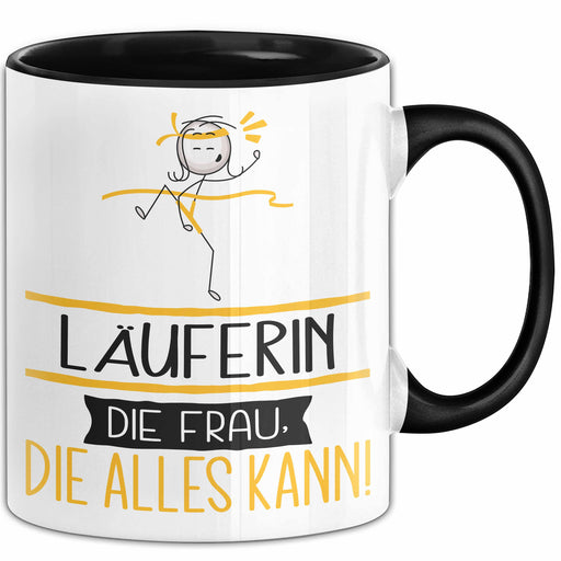 Läuferin Geschenk Tasse Becher Die Frau Die Allen Kann Geschenkidee für eine Läuferin Lustig Trendation