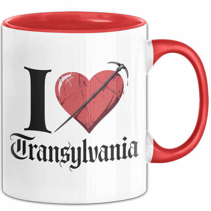 Transsilvanien Tasse Geschenk Lustige Geschenkidee Spruch Rot Trendation