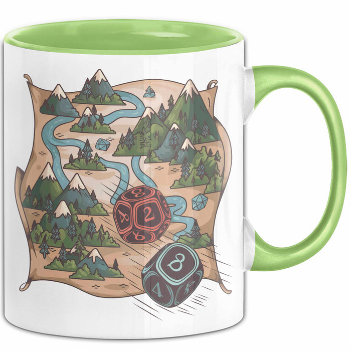 Brettspielfan Tasse Geschenkidee Tabletop Gamer Lustiger Geschenkidee Lustig Grün Trendation