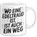 Edeltraud Tasse Geschenk Wo Eine Edeltraud Ist Ist Auch Ein Weg Geschenkidee Becher mit Name Weiß Trendation