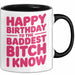 Geburtstagsfeier Tasse Geschenk Lustige Geschenkidee Spruch Alles Gute Zum Geburtstag An Die Heftigste Queen Trendation