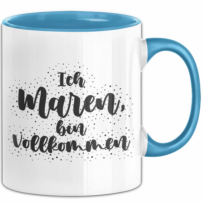 Maren Tasse Ich Maren, Bin Vollkommen Geschenk Blau Trendation