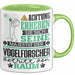 Vogelforscher Geschenk Tasse Lustiger Spruch Erheben Sie Sich Der Vogelforscher Betritt den Raum Grün Trendation