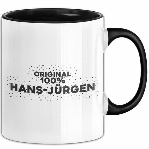 Hans-Juergen Tasse Original 100% Hans-Juergen Geschenk Schwarz Trendation