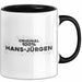 Hans-Juergen Tasse Original 100% Hans-Juergen Geschenk Schwarz Trendation