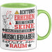 Musikliebhaber Geschenk Tasse Lustiger Spruch Erheben Sie Sich Der Musikliebhaber Betritt den Raum Grün Trendation