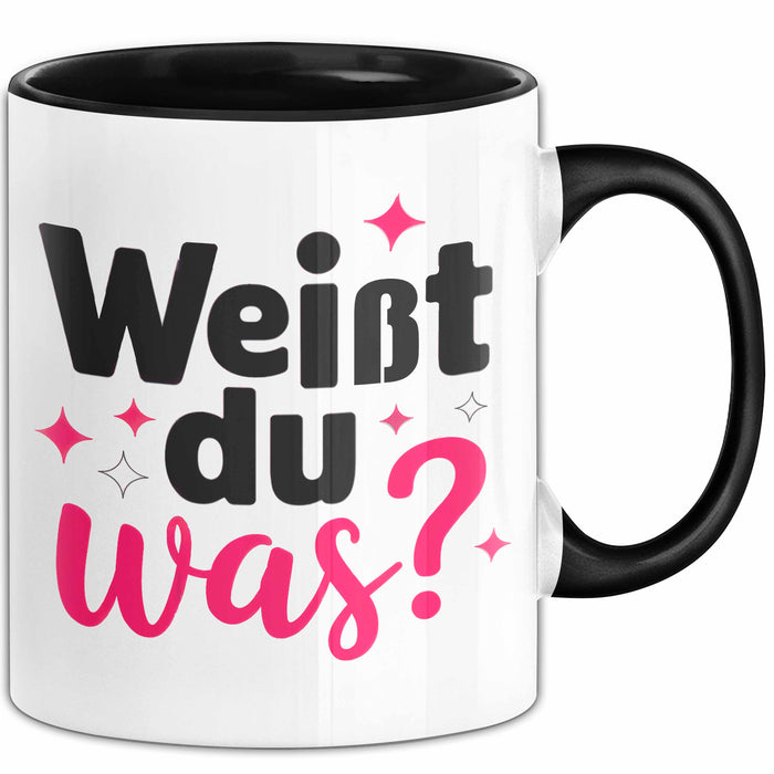 Big Sister Ältere Geschwister Schwestern Tasse Becher Geschenk Lustige Geschenkidee Spruch Weißt Du Was Trendation