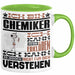 Chemiker Geschenk Tasse Geschenkidee für Chemiker Geburtstag Lustiger Spruch Ich Bin Chemiker Ich Kann Es Dir Erklären Aber Nicht Für Dich Verstehen Funny Grün Trendation