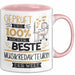 Beste Musikredakteurin Der Welt Tasse Geschenk für Eine Musikredakteurin Geprüft Und Sicher Geschenkidee Geburtstag Weihnachten Rosa Trendation