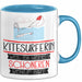 Kitesurferin Weil Es Keinen Schöneren Beruf Gibt Tasse Geschenk für Eine Kitesurferin Lustig Blau Trendation