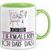 Geschenk für Tiermalerin Tasse Lustige Geschenkidee Geburtstag Ich Bin Tiermalerin Ich Darf Das Grün Trendation