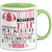 Fallschirmsprung-Begleiter Geschenk Tasse Sei Lieber Nett Zu Mir Ich Könnte Mal Dein Fallschirmsprung Begleiter Sein Grün Trendation