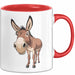 Eselbauer Esel Tier Gesicht Tasse Geschenk Lustige Geschenkidee Spruch Rot Trendation