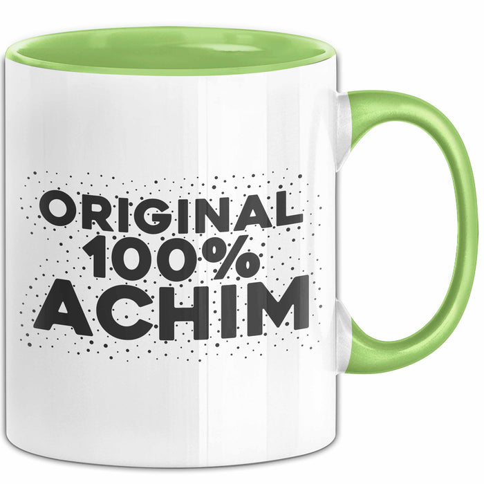 Achim Tasse Original 100% Achim Geschenk Grün Trendation