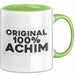Achim Tasse Original 100% Achim Geschenk Grün Trendation