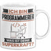 Programmierer Tasse Geschenk für Programmierer Geburtstag Lustiger Spruch Kaffee-Becher Was Ist Deine Superkraft Weiß Trendation