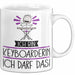 Geschenk für Keyboarderin Tasse Lustige Geschenkidee Geburtstag Ich Bin Keyboarderin Ich Darf Das Weiß Trendation