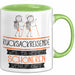 Rucksackreisende Weil Es Keinen Schöneren Beruf Gibt Tasse Geschenk für Eine Rucksackreisende Lustig Grün Trendation