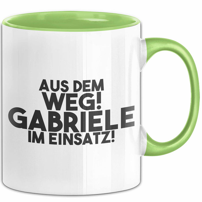 Gabriele Tasse Aus Dem Weg! Gabriele Im Einsatz! Geschenk