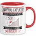 Survival-Expertin Und Prinzessin Tasse Geschenk Für Eine Survival-Expertin Geburtstag Was Ist Deine Superkraft Rot Trendation