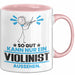 Violinist Geschenk Tasse So Gut Kann Nur Ein Violinist Aussehen Geschenkidee Kaffee-Becher Rosa Trendation