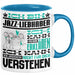 Jazz-Liebhaber Geschenk Tasse Lustige Geschenkdiee für einen Jazz-Liebhaber Geburtstag Ich Bin Jazz-Liebhaber Ich Kann Es Dir Erklären Aber Nicht Für Dich Verstehen Blau Trendation