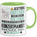 Konzertpianist Geschenk Tasse Lustiger Spruch Erheben Sie Sich Der Konzertpianist Betritt den Raum Grün Trendation