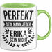 Erika Tasse Geschenk Perfekt Sein Kann Jeder Geschenkidee Geburtstag Grün Trendation
