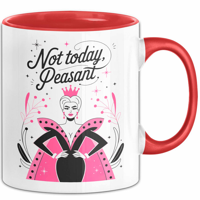 Freche Königin Tasse Geschenk Lustige Geschenkidee Spruch Für Starke Persönlichkeiten Rot Trendation