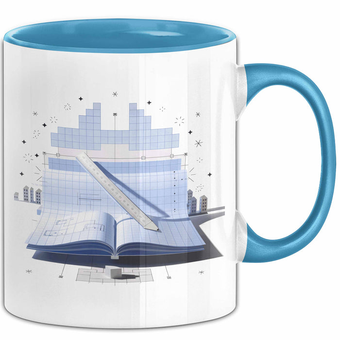 Architekt Tasse Geschenk Lustige Geschenkidee Spruch Für Design Denker Blau Trendation