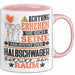Halbschwager Geschenk Tasse Lustiger Spruch Erheben Sie Sich Der Halbschwager Betritt den Raum Rosa Trendation