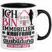 Immobilienkauffrau Ausbildung Start Geschenk Tasse Ich Bin Immobilienkauffrau In Der Ausbildung Ich Darf Das Kaffee-Becher Geschenkidee Schwarz Trendation