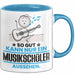 Musikschüler Geschenk Tasse So Gut Kann Nur Ein Musikschüler Aussehen Geschenkidee Kaffee-Becher Blau Trendation