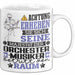 Orchestermusiker Geschenk Tasse Lustiger Spruch Erheben Sie Sich Der Orchestermusiker Betritt den Raum Weiß Trendation
