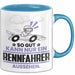 Rennfahrer Geschenk Tasse So Gut Kann Nur Ein Rennfahrer Aussehen Geschenkidee Kaffee-Becher Blau Trendation