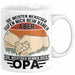 Opa Tasse Geschenk Bester Opa Geschenkidee Kaffee-Becher Geburtstag Die Meisten Menschen Rufen Mich Beim Namen Aber Die Wichtigsten Nennen Mich Opa Kaffee-Becher Weiß Trendation