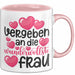 Valentinstag Tasse "Vergeben an die wundervollste Frau" Geschenkidee Rosa Trendation