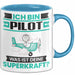 Pilot Tasse Geschenk für Pilot Geburtstag Lustiger Spruch Kaffee-Becher Was Ist Deine Superkraft Blau Trendation