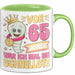 65. Geburtstag Tasse Geschenk Vor 65 Jahren War Ich Mal Die Schnellste Geschenkidee Frauen Mutter Oma Grün Trendation