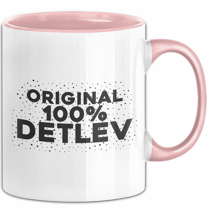 Detlev Tasse Original 100% Detlev Geschenk Rosa Trendation
