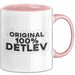 Detlev Tasse Original 100% Detlev Geschenk Rosa Trendation