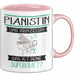 Pianistin Und Prinzessin Tasse Geschenk Für Eine Pianistin Geburtstag Was Ist Deine Superkraft Rosa Trendation