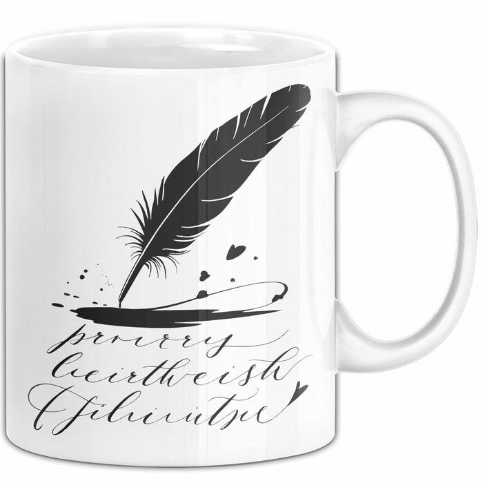 Dichter Tasse Geschenkidee für Reim und Versliebhaber Weiß Trendation