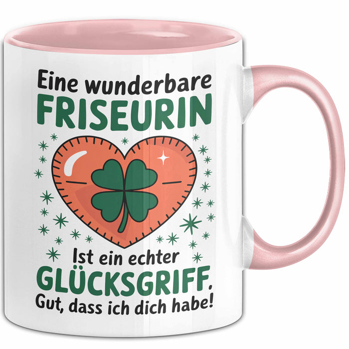 Friseurin Tasse Geschenk Eine Wunderbare Friseurin Ist Ein Echter Gluecksgriff Geschenkidee Geburtstag Friseurin