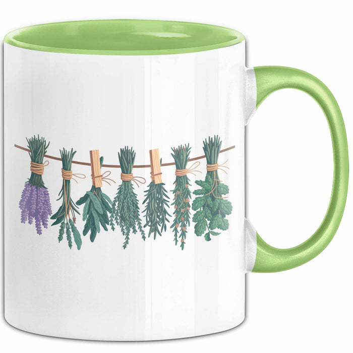 Kräuterkundler Tasse Geschenkidee Naturheilmittel Suchender Grün Trendation