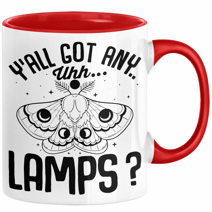 Dank Meme Tasse Geschenk Y'all Got Any Lamps Rot Trendation