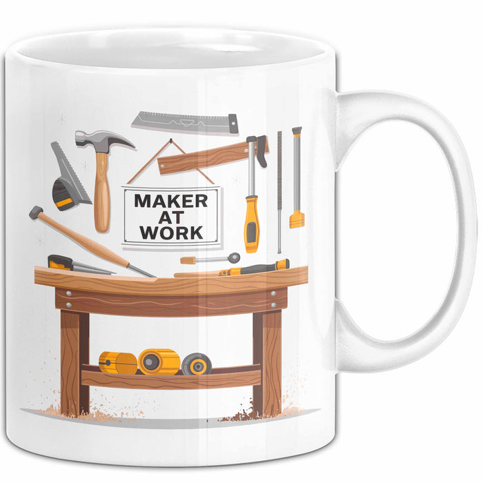 Handwerker Tasse Geschenk Lustige Geschenkidee Spruch Für Macher Weiß Trendation