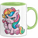 Sarkastisches Einhorn Tasse Geschenk Lustige Geschenkidee Grün Trendation