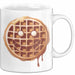 Waffel Liebhaber Tasse Geschenkidee für Sirup Fan Frühstück Weiß Trendation